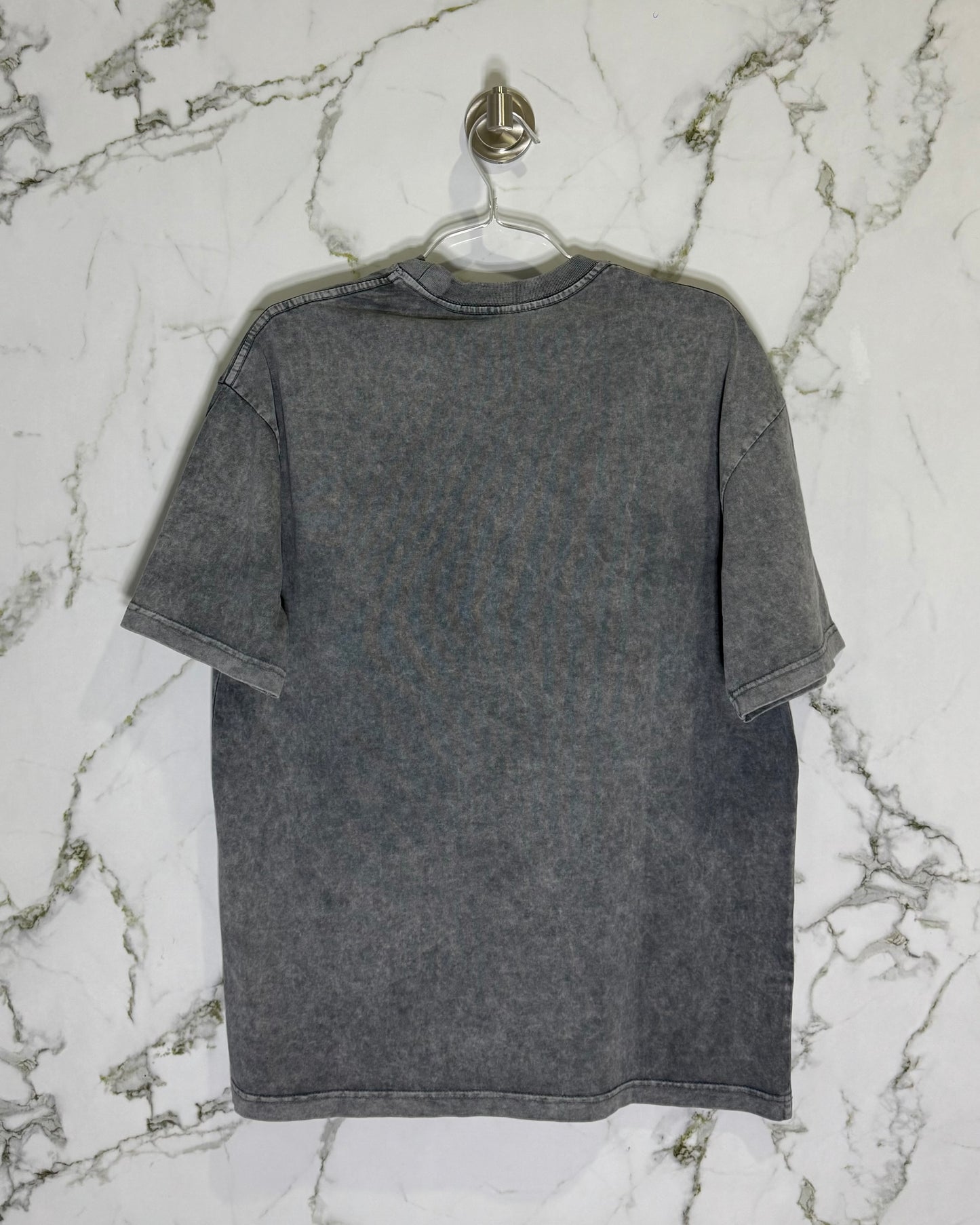 BALENCIAGA 100% Algodon Acid Wash Gris