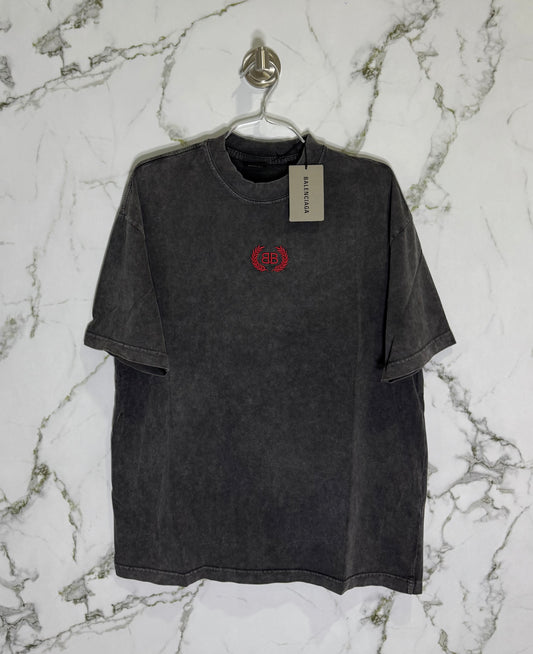 BALENCIAGA 100% Algodon Acid Wash Negro