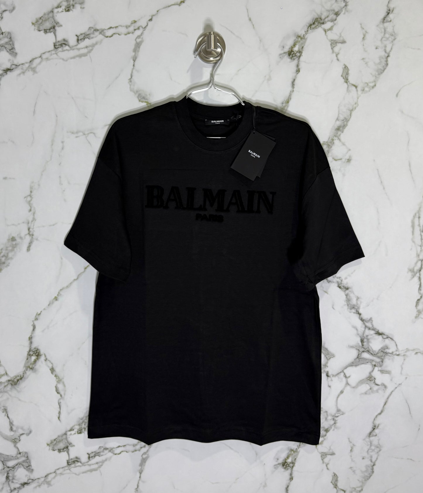 BALMAIN 100% Algodon Negro