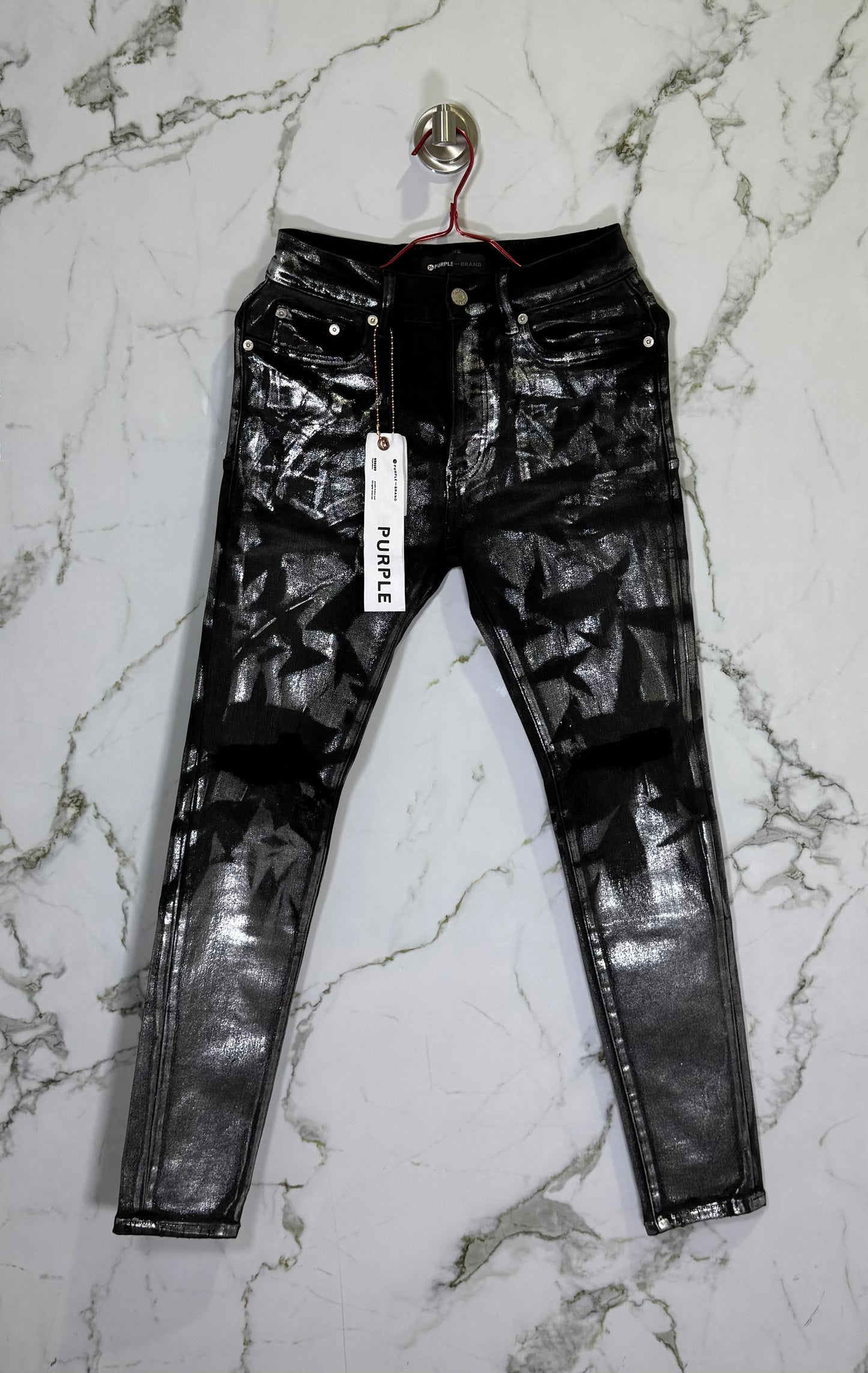 Pantalon PURPLE BRAND Negro / Plata