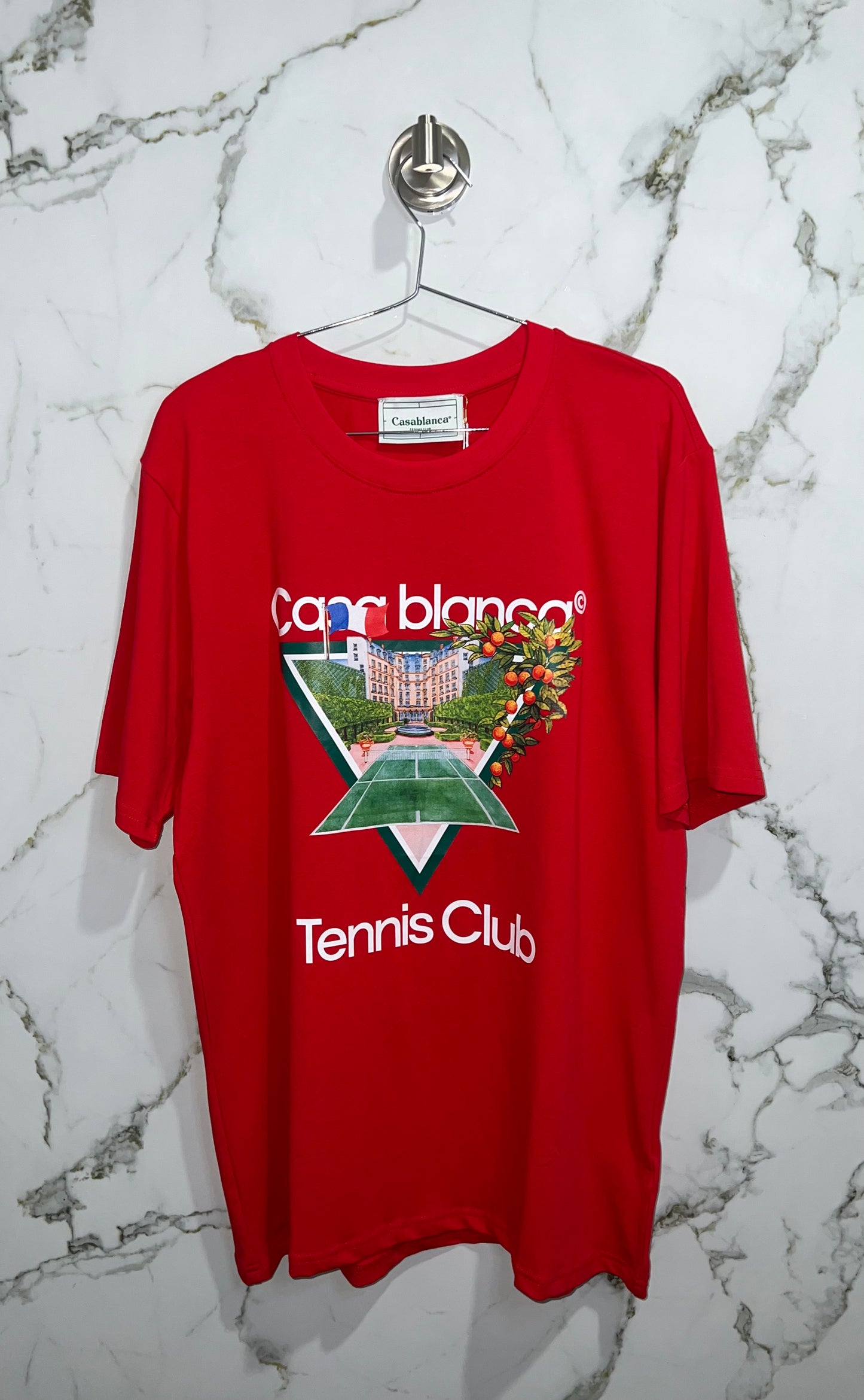 Casa blanca Spandex Rojo