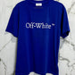 Off White Spandex Azul