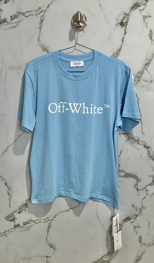 Off White Spandex Azul