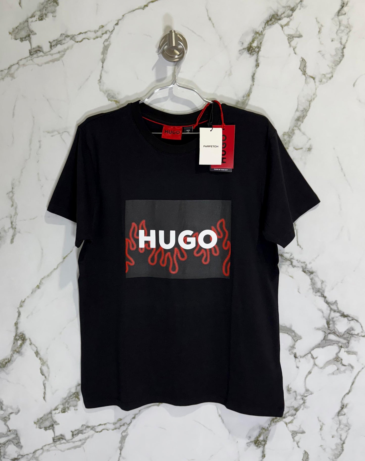 HUGO Spandex Negro