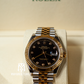 Rolex Datejust Black Dial Two Tone